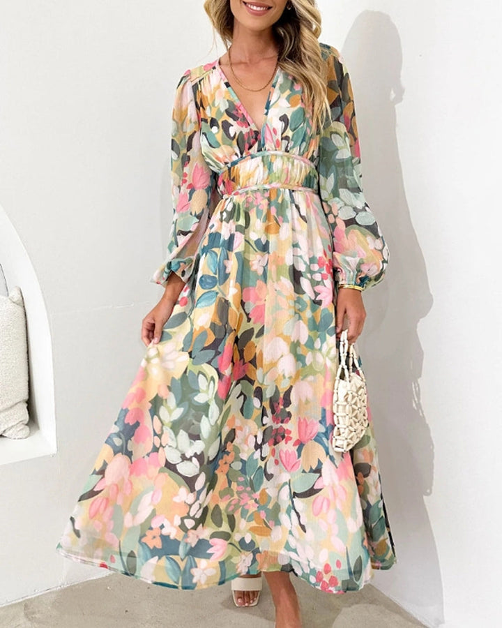 Carlotta - Elegant Floral Dress